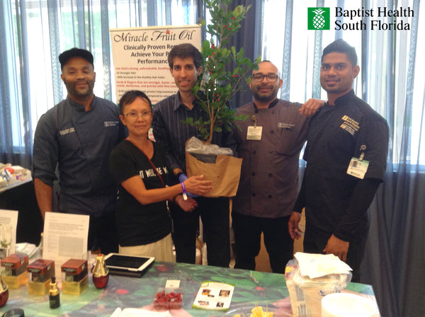 Miracle Fruit Oil Donates Miracle Fruit Tree to the Healing Garden to treat Cancer Patients at Baptist Hospital