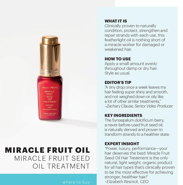 Miracle Fruit Oil Fact Sheet